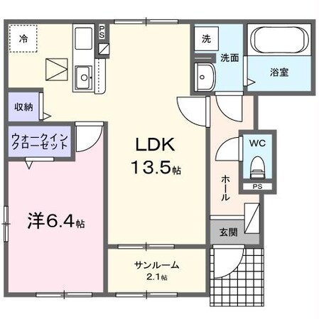 テラス　ハックベリー（高崎市上並榎町）の物件間取画像